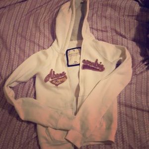 Abercrombie girl kid large white hoodies